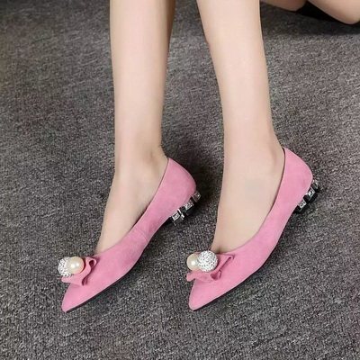 MIUMIU Shallow mouth flat shoes Women--004